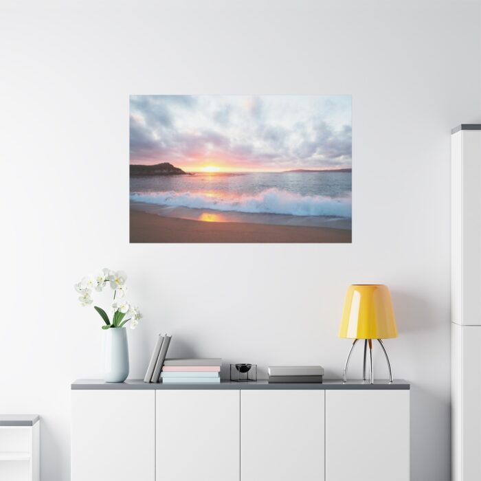 Pacific Coast Sunset at Monterey, California Standard Canvas - Image 3