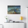 91638-92.jpg Butterfly on Collage Rings Standard Canvas