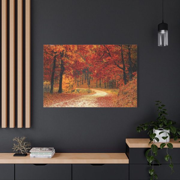91638-923.jpg Red Season in the Woods Standard Canvas