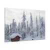 Snowfall on Trees Standard Canvas