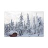 Snowfall on Trees Standard Canvas