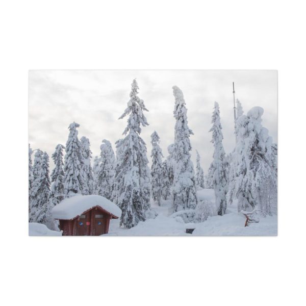 Snowfall on Trees Standard Canvas