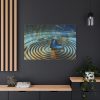 91638-93.jpg Butterfly on Collage Rings Standard Canvas