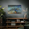 91638-94.jpg Butterfly on Collage Rings Standard Canvas
