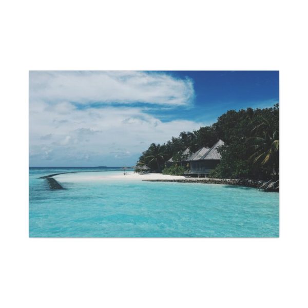 91638-946.jpg Beach View With White Sand and Blue Ocean in Summer Standard Canvas