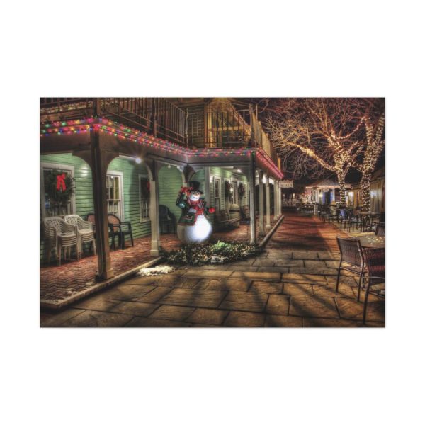 Town Christmas Decoration Standard Canvas