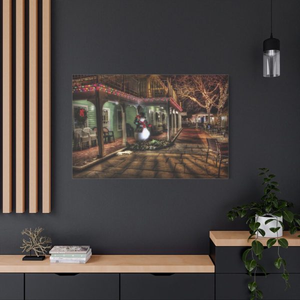 Town Christmas Decoration Standard Canvas