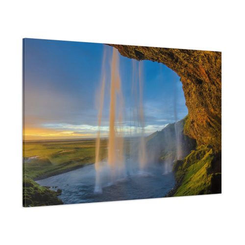 Waterfall on a Cave Standard Canvas