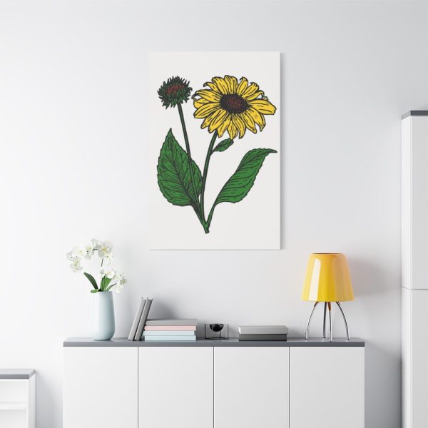 91655-102.jpg Sunflower Illustration Standard Canvas