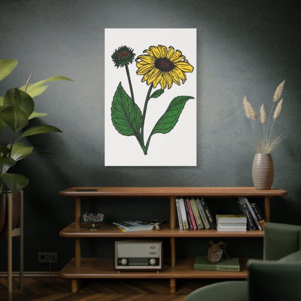 91655-104.jpg Sunflower Illustration Standard Canvas