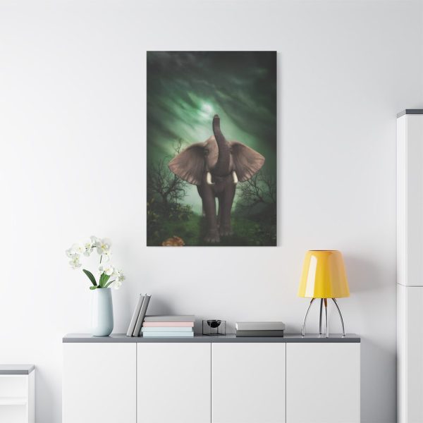 91655-112.jpg Elephant Hare Trees Fantasy Standard Canvas
