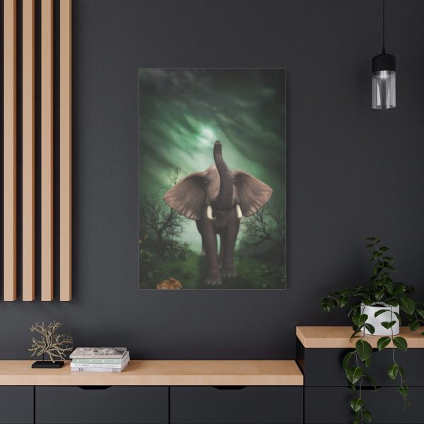 91655-113.jpg Elephant Hare Trees Fantasy Standard Canvas