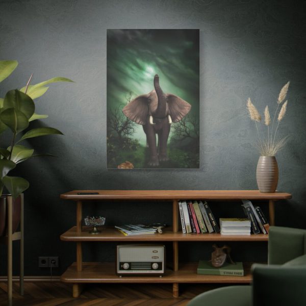 91655-114.jpg Elephant Hare Trees Fantasy Standard Canvas