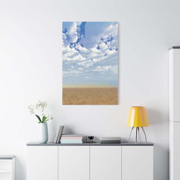 Sand, Sky and Clouds Standard Canvas