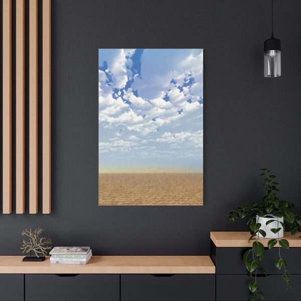 Sand, Sky and Clouds Standard Canvas