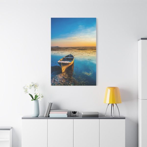 91655-137.jpg Old Boat in the Morning Sunlight Standard Canvas