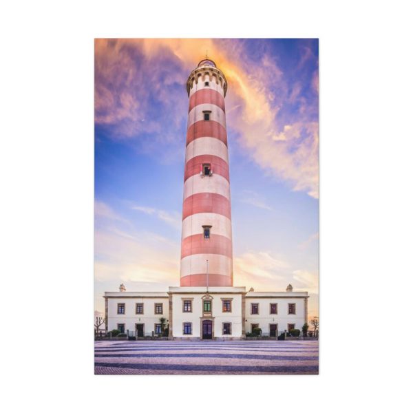 91655-141.jpg Tower With Blue and Yellow Sky Standard Canvas