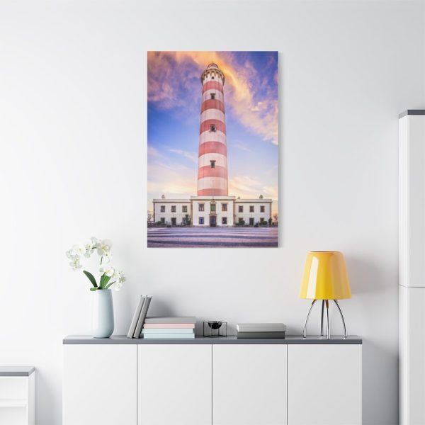 91655-142.jpg Tower With Blue and Yellow Sky Standard Canvas