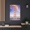 91655-143.jpg Tower With Blue and Yellow Sky Standard Canvas