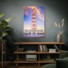91655-144.jpg Tower With Blue and Yellow Sky Standard Canvas