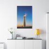 Lighthouse With Starry Night Standard Canvas