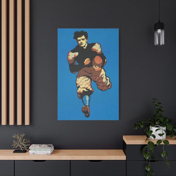 91655-183.jpg Yale Man playing American football Standard Canvas