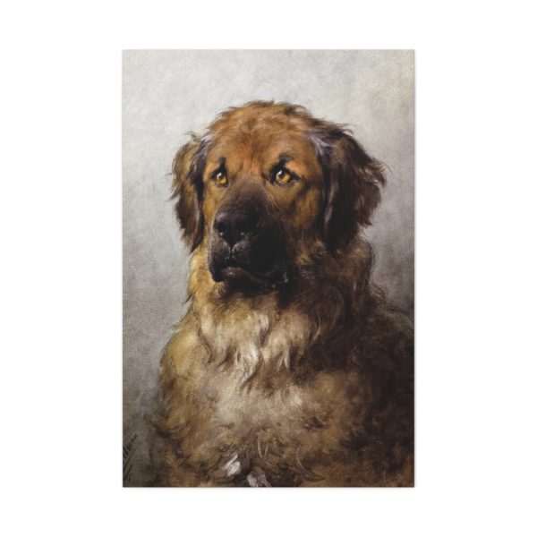 91655-6.jpg Head of a Leonberger by Otto Eerelman Standard Canvas