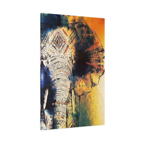 91655-70.jpg Drawing Elephant Colorful Color Standard Canvas