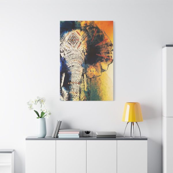 91655-72.jpg Drawing Elephant Colorful Color Standard Canvas