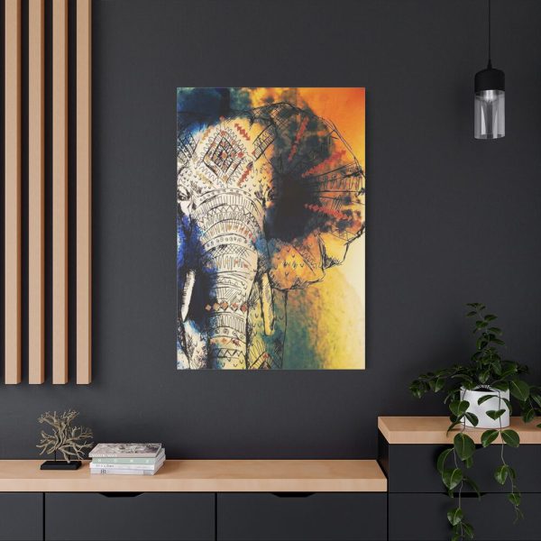 91655-73.jpg Drawing Elephant Colorful Color Standard Canvas