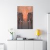Two Elephants in the Zoo Standard Canvas