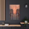 Two Elephants in the Zoo Standard Canvas