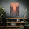 Two Elephants in the Zoo Standard Canvas