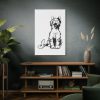 91655-89.jpg Illustration of Yawning Cat Standard Canvas