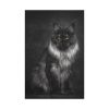 91655-91.jpg Black Silver Maine Coon Cat Sitting Standard Canvas