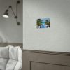92368-29.jpg Sunny Beach With Palm Tree and Blue Sky Poster