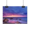 92368-41.jpg Rocks, Pink, Purple and Navy Sky Poster