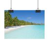 92369-31.jpg Sunny Beach With Palm Tree Poster