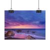 92369-41.jpg Rocks, Pink, Purple and Navy Sky Poster