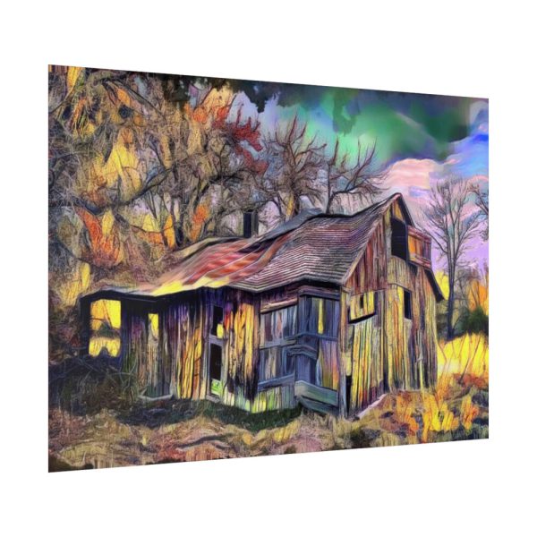 92369-57.jpg Shed Shack House Woden Poster