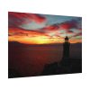 92408-1009.jpg Lighthouse and Red Sky in the Morning Poster