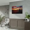 92408-1011.jpg Lighthouse and Red Sky in the Morning Poster