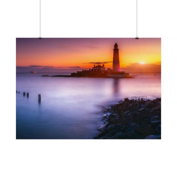 Lighthouse in the Dusk Poster