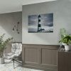 Lighthouse With Black Sky Poster