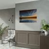 92408-1036.jpg Water Reflection and Lighthouse in Dusk Poster