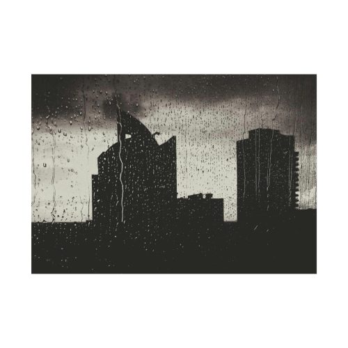 92408-1052.jpg Rainy Night from the Window Poster
