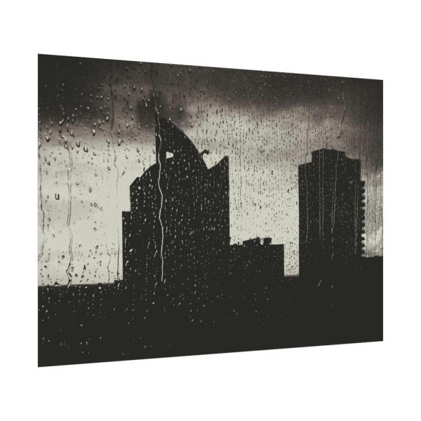 92408-1054.jpg Rainy Night from the Window Poster