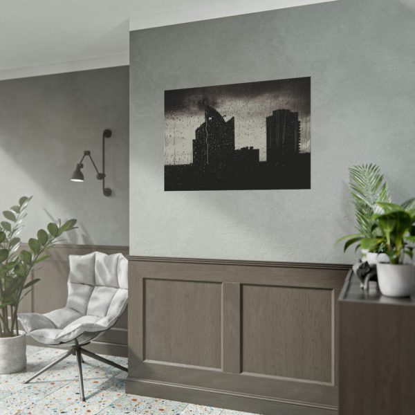 92408-1056.jpg Rainy Night from the Window Poster