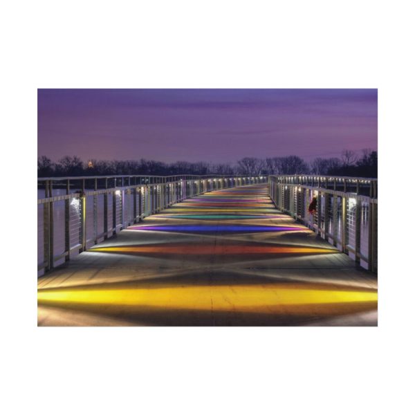 92408-1057.jpg Bridge in the Colors of the Rainbow Poster