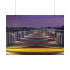 92408-1058.jpg Bridge in the Colors of the Rainbow Poster
